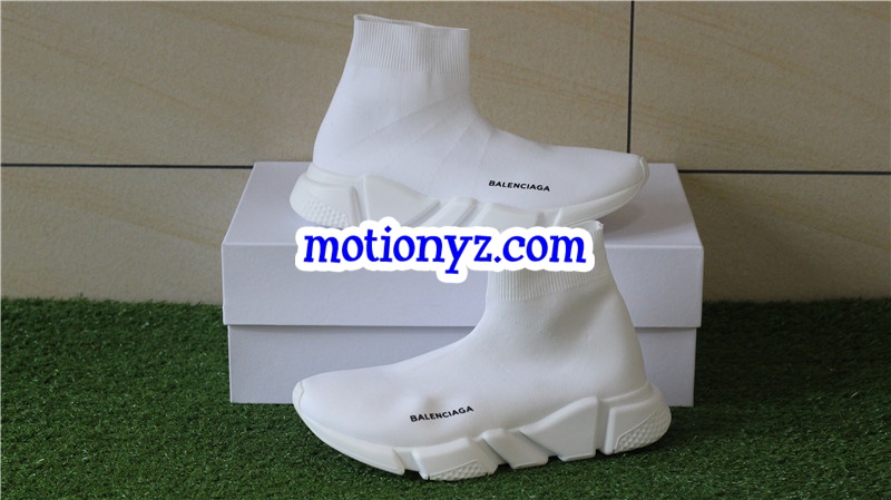 Balenciaga Speed Trainer Sock Race Runners White